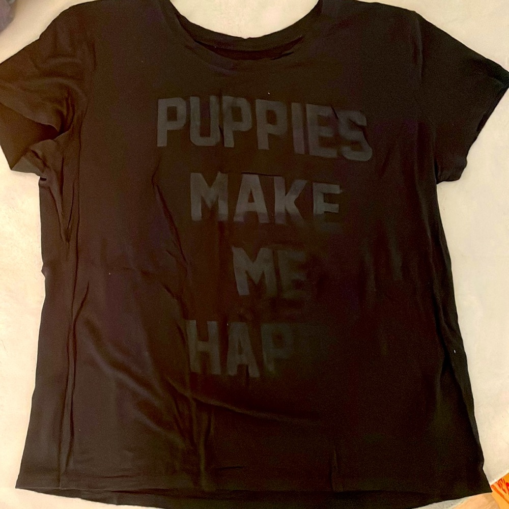 Puppies make me happy tee